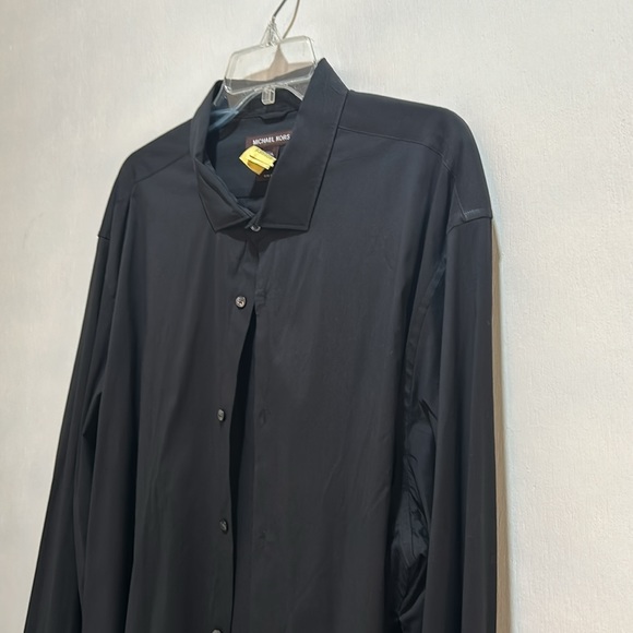 MICHAEL KORS CASUAL SHIRT MEN 3XL BLACK LONG SLEEVES - Picture 3 of 10